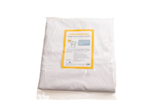 Trapos de limpieza de sábana blanca algodón 100% fabricados por Trapos Los Pozicos