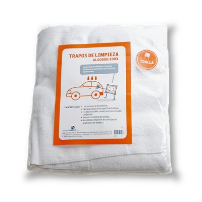 trapos toalla blanca algodón 100% bolsa